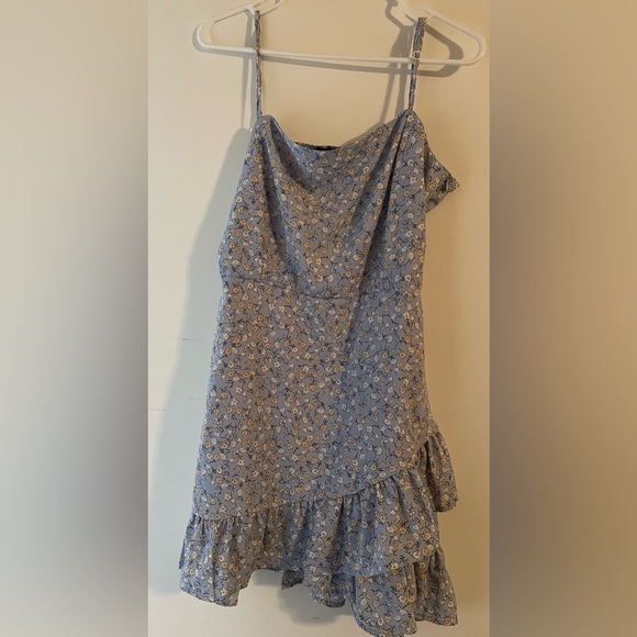 Spaghetti Strap Floral Cutout Maxi A-Line Sundress